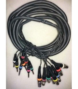 SNAKE 8XLR-JACK (6 Mts) (8 Pares HEMBRA XLR-JACK ESTÉREO MACHO 6,3)