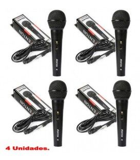 (4U) DM-100 DINÁMICOS + CABLES DE 3 Mts.