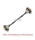 SNAKE 8RCA (6 Mts)(8 Pares MACHO-MACHO RCA)