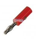 BANANA (4mm) COLOR ROJO (FIJACIÓN POR TORNILLO) 