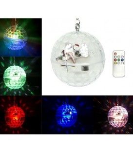BOLA LED RGBWA (LED GLASS BALL) MULTICOLOR + MOTOR 