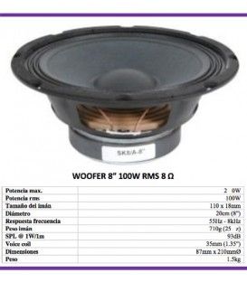 WOFER-8 / 8Ω (200W / 100 WRMS)