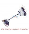 SNAKE 8XLR-JACK (6 Mts) (8 Pares HEMBRA XLR-JACK MONO MACHO 6,3)