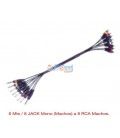 SNAKE 8RCA-JACK (6 Mts)(8 Pares JACK MONO MACHO-8 MACHOS RCA)