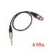6 Mts /  JACK Mono Estéreo a XLR Hembra