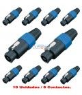 (10U) SPEAKON MACHO AÉREO 8 CONTACTOS