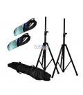 SS-PACK (2 TRÍPODES + 2 CABLES SPEAKON 5MTS +  FUNDA)