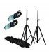 SS-PACK (2 TRÍPODES + 2 CABLES SPEAKON 5MTS +  FUNDA)