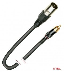 5 Mts / RCA (Macho) A XLR (Macho) 