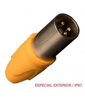 PARA EXTERIOR IP67 / XLR MACHO 3 PINS 