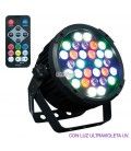 60W LED + MANDO (INCLUYE LED DE LUZ NEGRA / R+G+B+W+UV) DMX