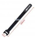 CINTA RECOGE-CABLES (VELCRO 200 x 25 mm) COLOR NEGRO