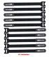 (10U) CINTA RECOGE-CABLES (VELCRO 200 x 25 mm) COLOR NEGRO