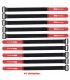 (10U) CINTA RECOGE-CABLES (VELCRO 300 x 18 mm) COLOR NEGRO
