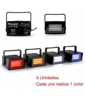 KIT 4 FLASH LED (FLAS ROJO + AZUL + AMARILLO + BLANCO)