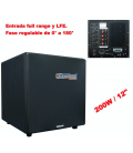 SUB. AMPLIFICADO 12" / 200W (CROSSOVER REGULABLE / ENCENDIDO-APAGADO AUTOMÁTICO)