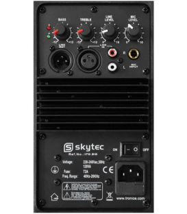 SP800A (200W / 100 WRMS) (AUXILIAR EN RCA Y XLR / EQ EN GRAVES Y AGUDOS)