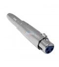 ADAPTADOR DE XLR (Hembra) a JACK (Hembra).
