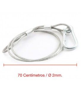 CABLE SEGURIDAD 70CM (Ø2mm)