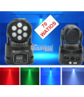 70W / RGBW COMPACTA (7 LEDs x 10w) + CABLE XLR ESP. DMX