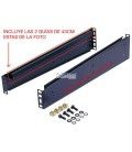 GUIAS PARA TUERCAS DE RACK (PAREJA) + JUEGO DE TORNILLERÍA (CHAPAS LATERALES NO INCLUIDAS)
