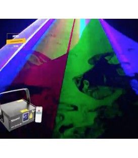 ARIEL LASER 350 mW!! ( RGB / DMX / IRC) (ROJO (150mW) / VERDE (50mW) / AZUL (150mW))