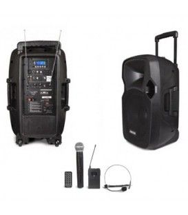 MALIBU-215P (BATERÍA / 2 MICRÓFONOS / BLUETOOTH / USB / MANDO A DISTANCIA)