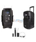 MALIBU-215P (BATERÍA / 2 MICRÓFONOS / BLUETOOTH / USB / MANDO A DISTANCIA)