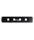 PANEL 2 UNID (PARA 4 CONEXIONES SPEAKON DE ALTAVOZ O CORRIENTE) + TORNILLERIA 