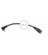 0,1 Mts / 1 MINI-JACK HEMBRA ESTEREO (3,5mm)A 1 MINI-JACK MACHO ESTERE0 (2,5mm) 