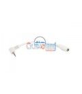 0,1 Mts / 1 MINI-JACK HEMBRA ESTEREO (3,5mm)A 1 MINI-JACK MACHO ESTERE0 (2,5mm) COLOR BLANCO