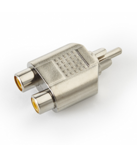 DE 2 x RCA (Hembra) a 1 RCA (Macho)