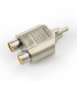 ADAP. DE 2 x RCA (Hembra) a 1 RCA (Macho)