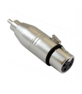 ADAPTADOR DE XLR (Hembra) a RCA (Macho).