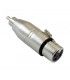 ADAPTADOR DE XLR (Hembra) a RCA (Macho).