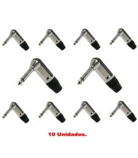 JACK MONO (6,3 mm) ACODADO A 90º MACHO