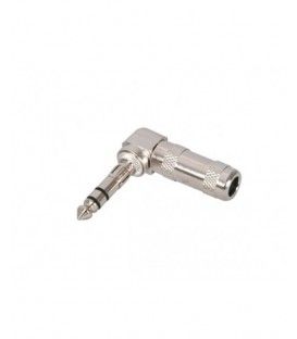 JACK ESTÉREO (6,3 mm) ACODADO A 90º MACHO