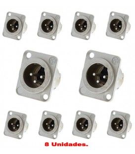 (8U) CANON (XLR) MACHO NEUTRIK (NC-3MDLX)