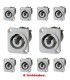 (10U) POWERCOM HEMBRA DE BASE, NEUTRIK (NAC3-MPB)