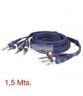 1,5 Mts / 4 JACK MONO MACHO a 4 JACK MONO MACHO