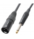 1,5 Mts / JACK MONO MACHO (6,3mm)  A XLR MACHO.