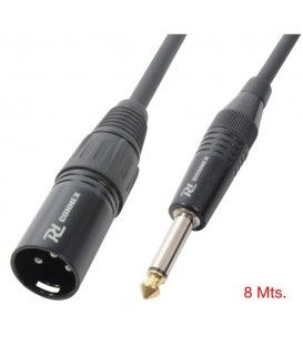 8 Mts / JACK MONO MACHO (6,3mm)  A XLR MACHO.