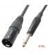 8 Mts / JACK MONO MACHO (6,3mm)  A XLR MACHO.