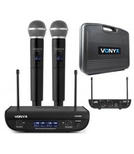 WM82 DOBLE DE MANO UHF (CON MALETA DE TRANSPORTE)