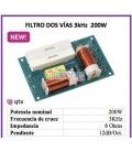 2 VÍAS, 400W / 200 WRMS (CORTE EN 3 kHz) IMPEDANCIA 8 Ω.
