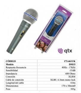 DM11B MICRÓFONO DINÁMICO CON CABLE