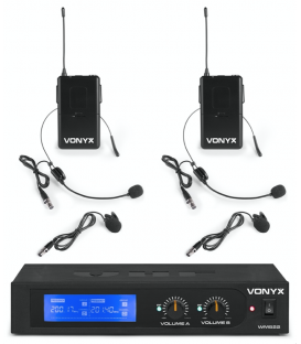 WM522B DOBLE DE DIADEMA + 2 DE SOLAPA VHF (CON MALETA DE TRANSPORTE)