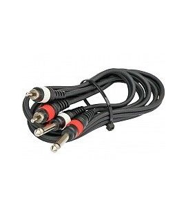 3 Mts / 2 RCA MACHO a 2 JACK MONO MACHO