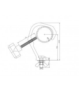 Ø50 / 60 Kg GARRA ALUMINIO (PARA TUBO DE 50mm Ø)