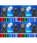 (4U) 70W / RGBW COMPACTA (7 LEDs x 10w) + CABLE XLR ESP. DMX